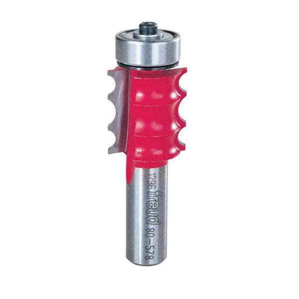 80-578 Triple Beading Router Bit 1/2" Shank 3/16" R1 1/8" R2